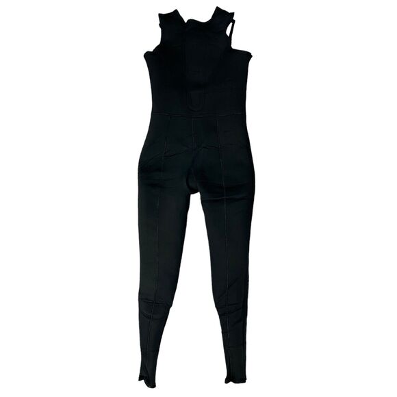 Vintage US Divers Sleeveless Wetsuit Mens L Large Black Surfing Scuba Diving - Picture 1 of 12